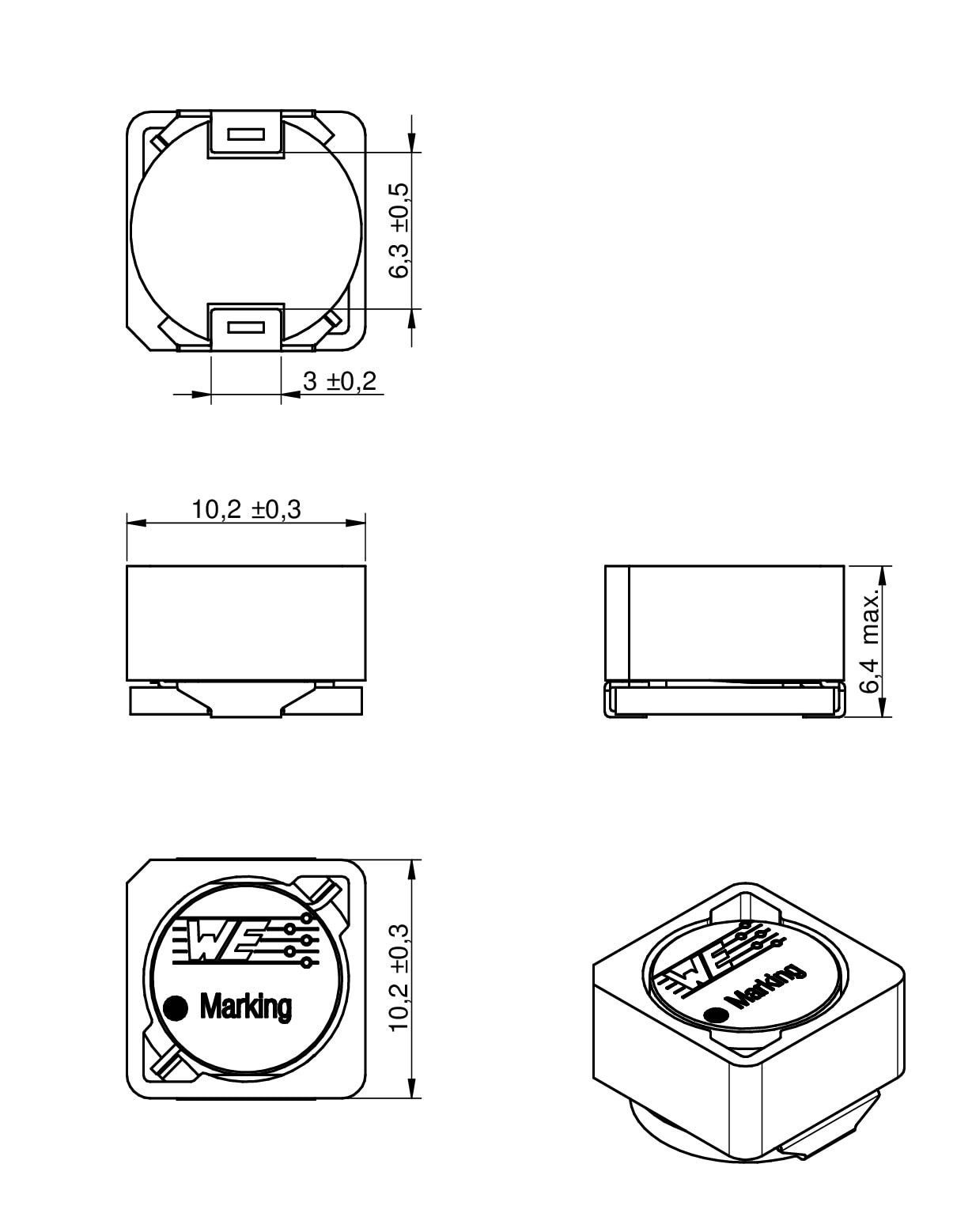 we-pdf-smt-power-inductor-passive-components-w-rth-elektronik